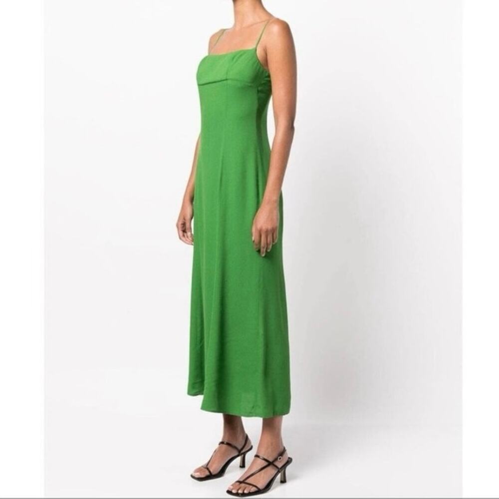 Reformation Liya Dress Kelly Green Size 12 Slip Dress NWT